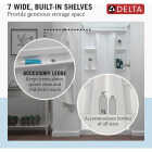 Delta Gloss White Classic 500 Shower Wall Set Image 2