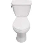 Cato Berlin White Round Bowl 1.28 GPF Complete Toilet Image 1