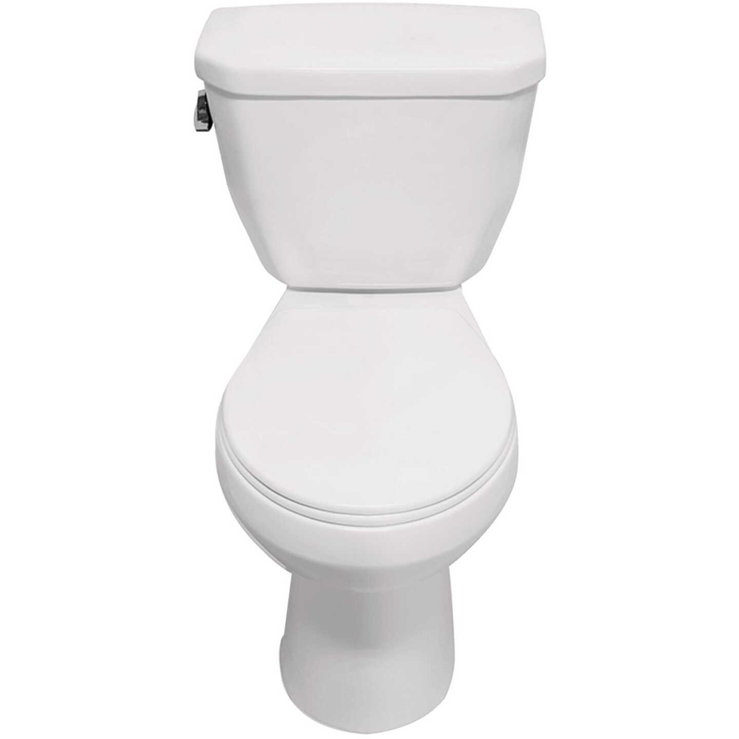 Cato Berlin White Round Bowl 1.28 GPF Complete Toilet Image 1