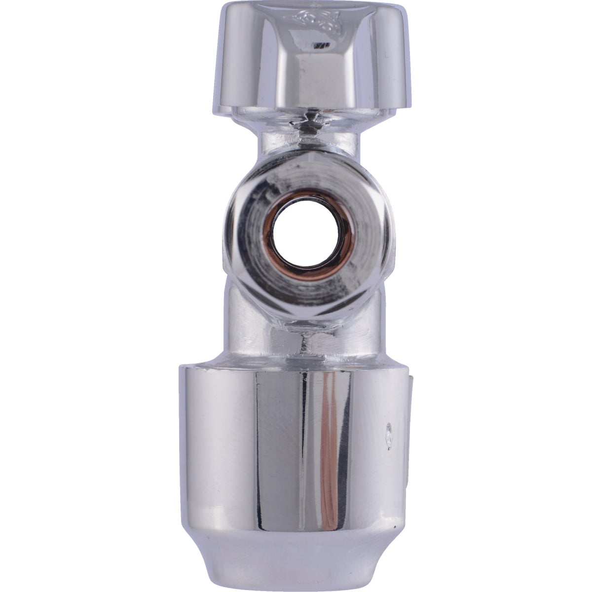 SharkBite 1/2 In. Push-to-Connect x 3/8 In. Compression x 3/8 In. Compression Brass Quarter Turn Dual Shut-Off/Dual Outlet Valve Image 6