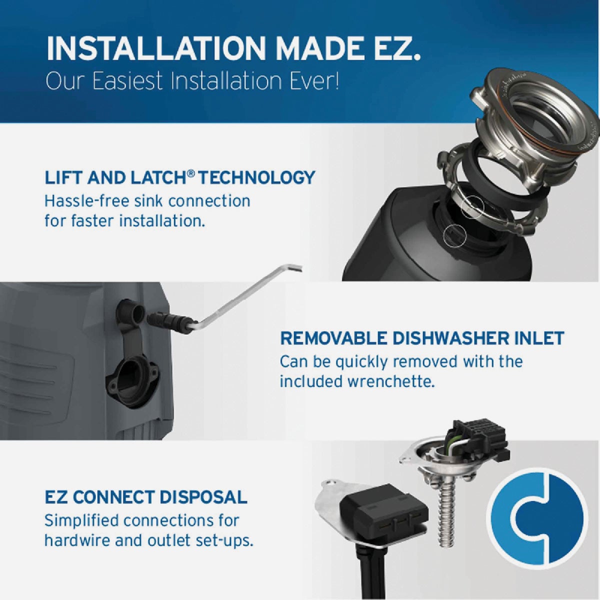 Insinkerator Evolution 3/4 HP Garbage Disposer, 9 Year Warranty Image 5