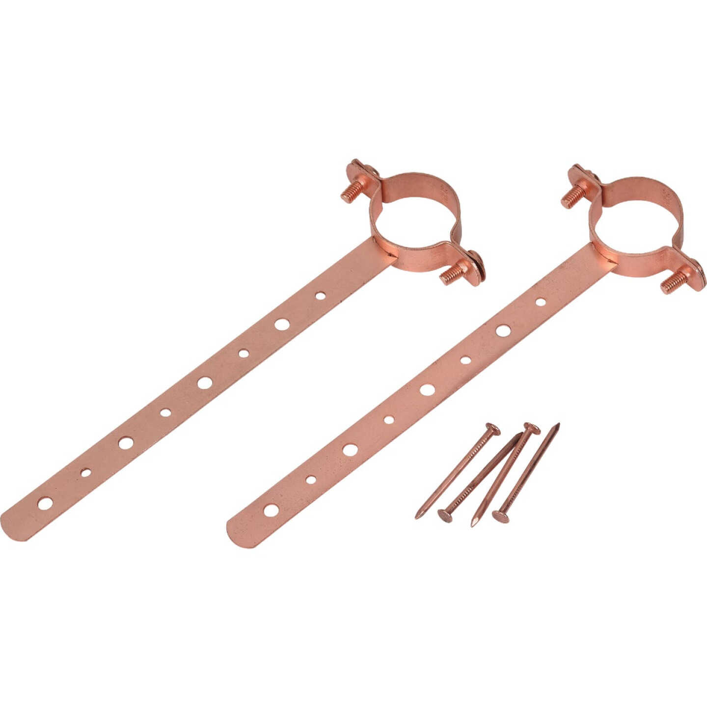 Oatey 1/2 In. x 12 In. Copper-Coated Pipe Hanger Strap Image 1