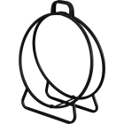 Home Impressions Wrought Iron 20 In. W x 20 In. H Baked-On Black Polyurethane Fireplace Log Holder Image 1