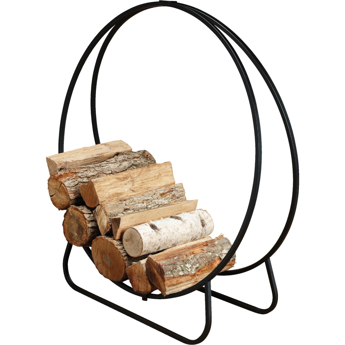 Home Impressions 37 In. Galvanized Steel Hoop Log Rack Image 2