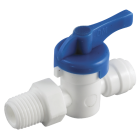 Anderson Metals 3/8 In. x 3/8 In. MIP Plastic Push-In Ball Valve Image 1