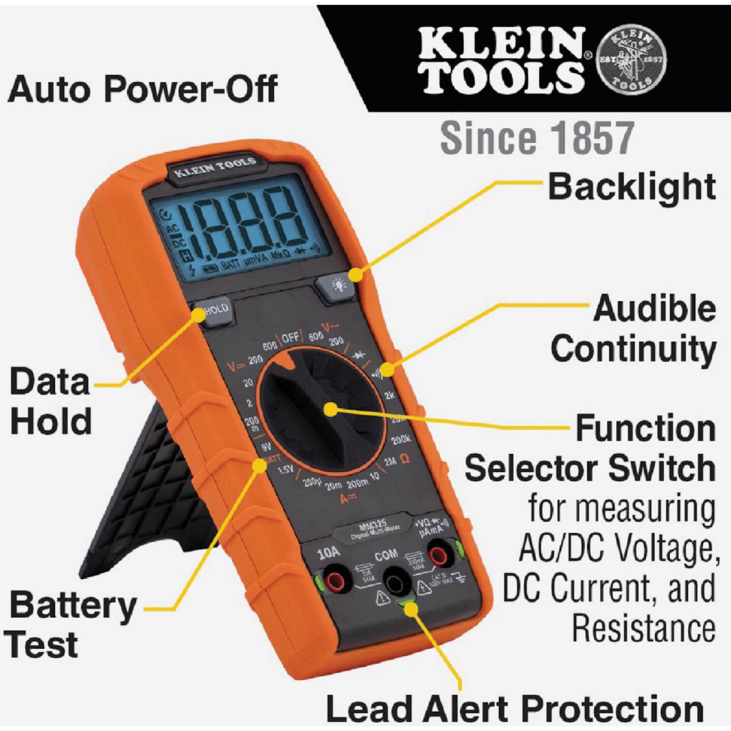 Klein 600V Manual Ranging Digital Multimeter Image 7