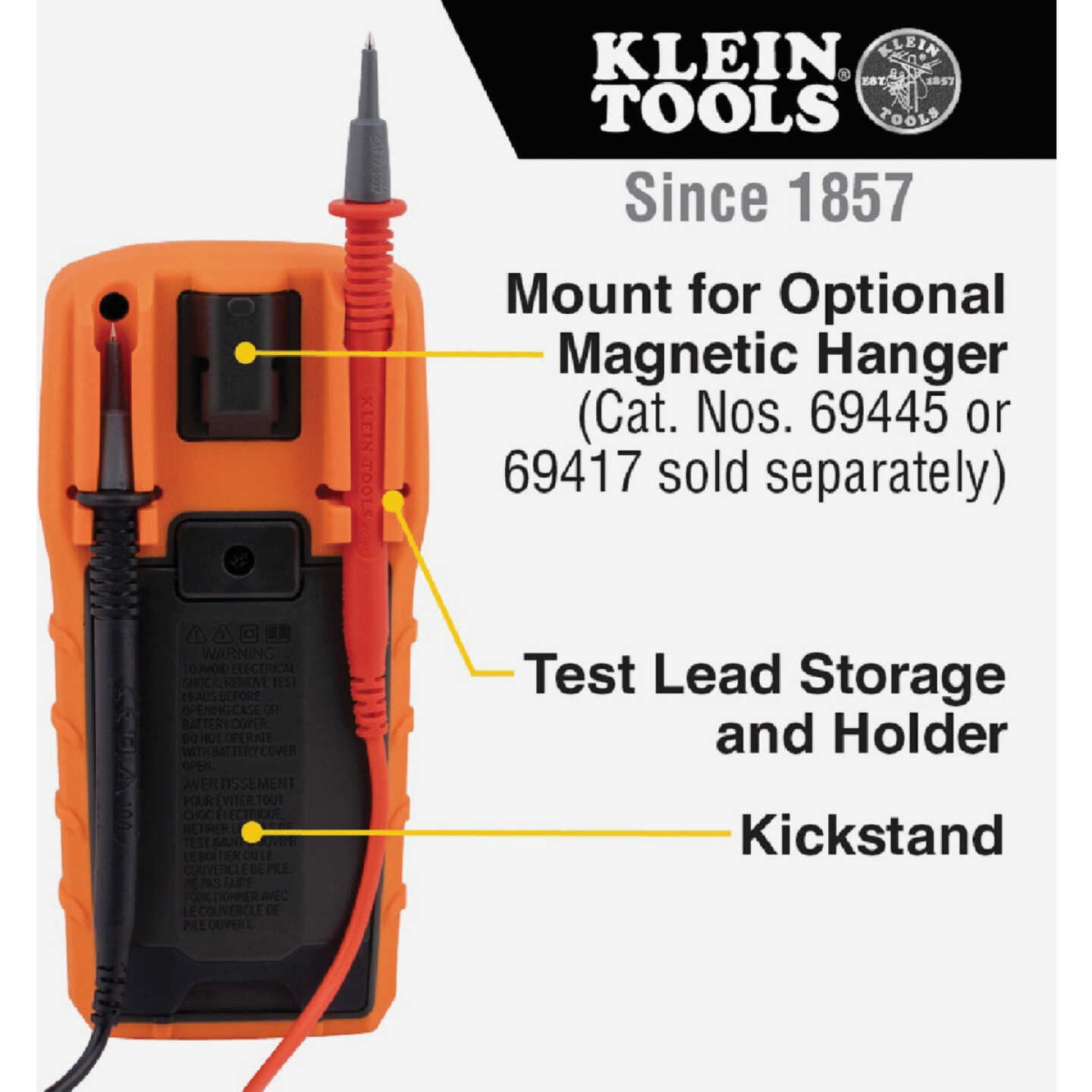 Klein 600V Manual Ranging Digital Multimeter Image 5