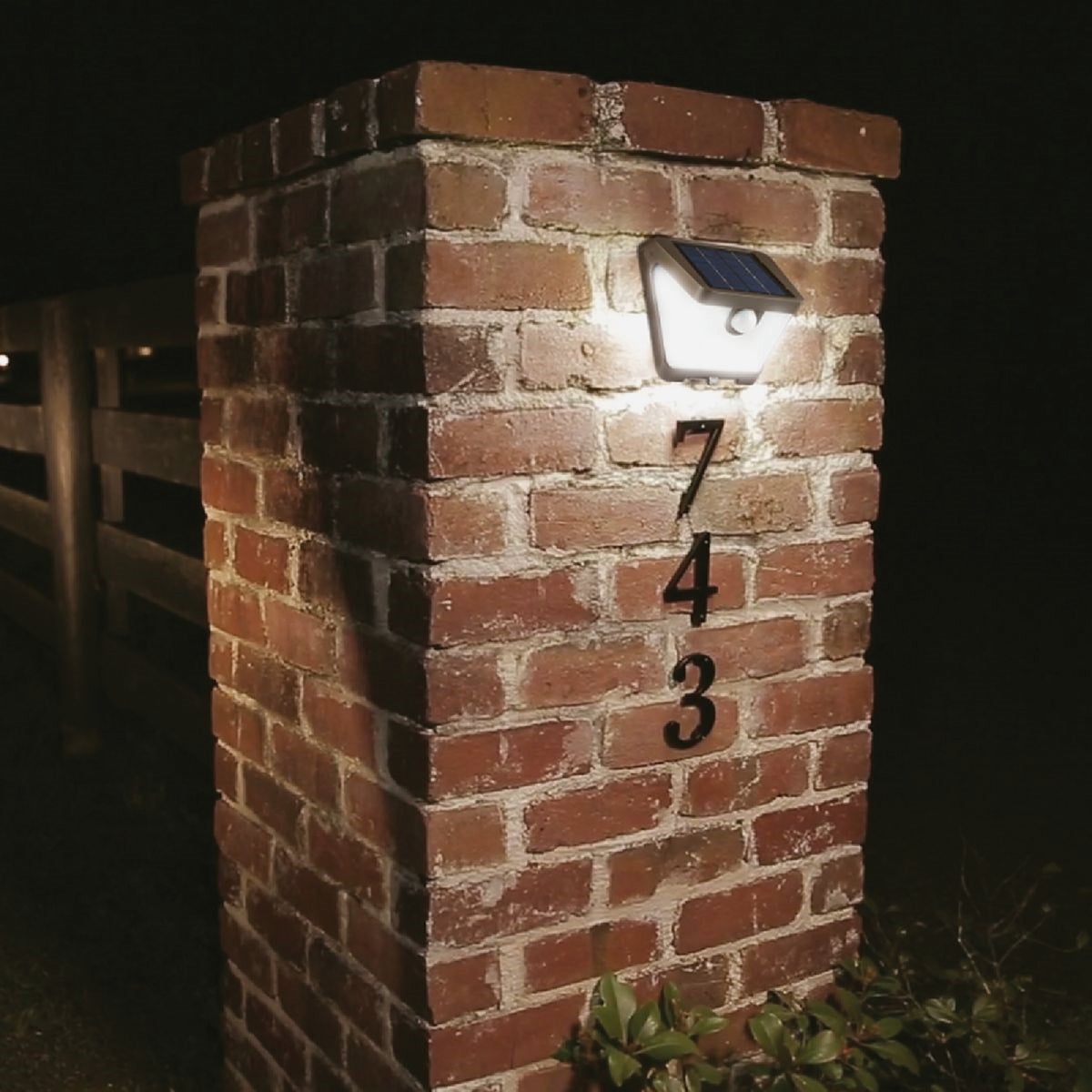 Halo Bronze Motion Sensing Dusk to Dawn LED Solar Wedge Floodlight Fixture Image 2