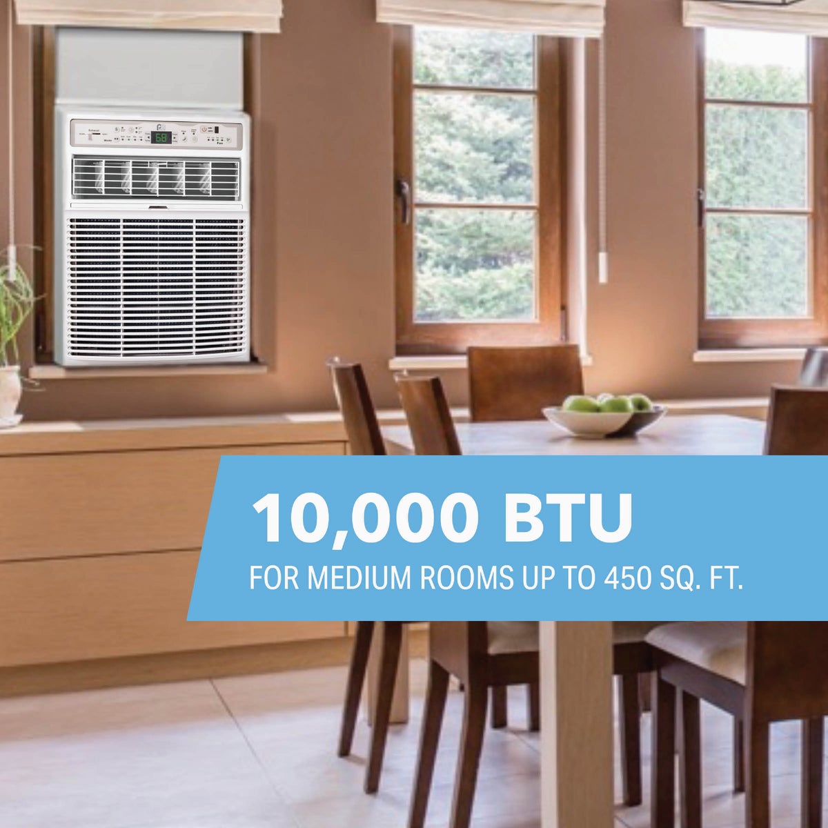 Perfect Aire 10,000 BTU 450 Sq. Ft. Slider Or Casement Window Air Conditioner with Remote Control Image 5