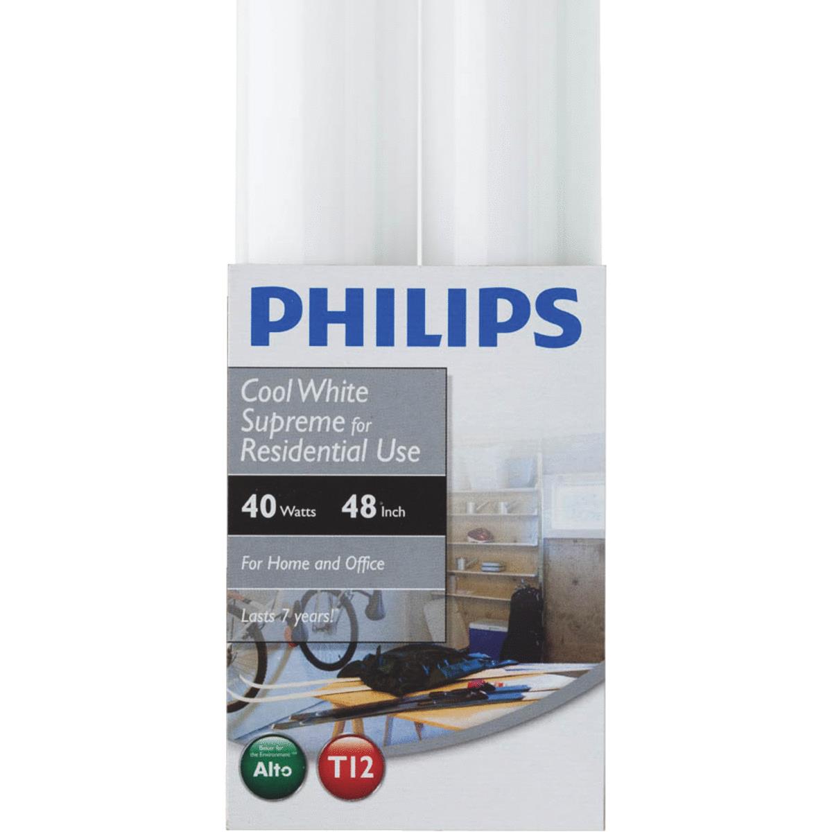 2PK 40W 4'T12 FL TUBE CW Image 1