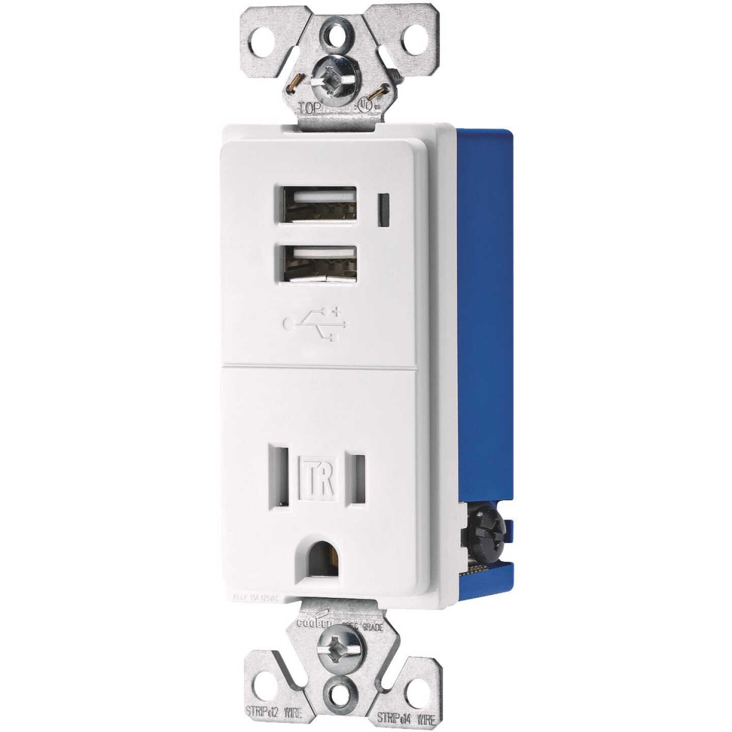 700MA WHITE USB/OUTLET Image 1