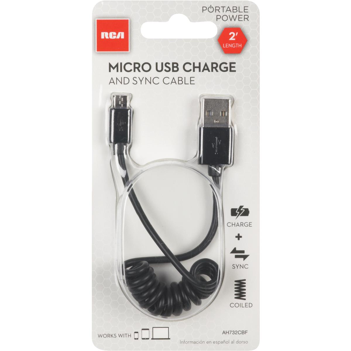 2FT MICRO USB/SYNC CABLE