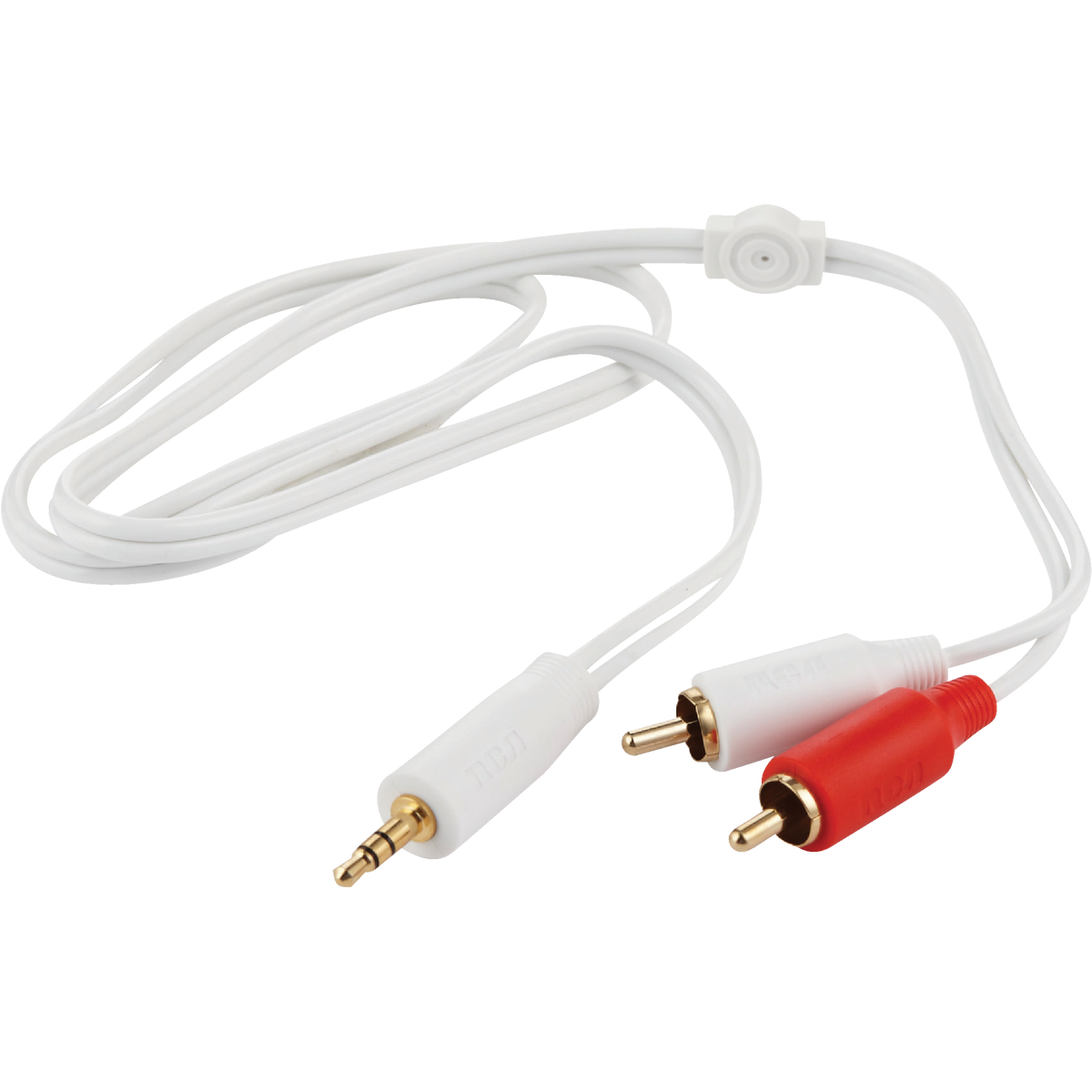 Jensen 3 Ft. White Stereo Audio Cable Image 4
