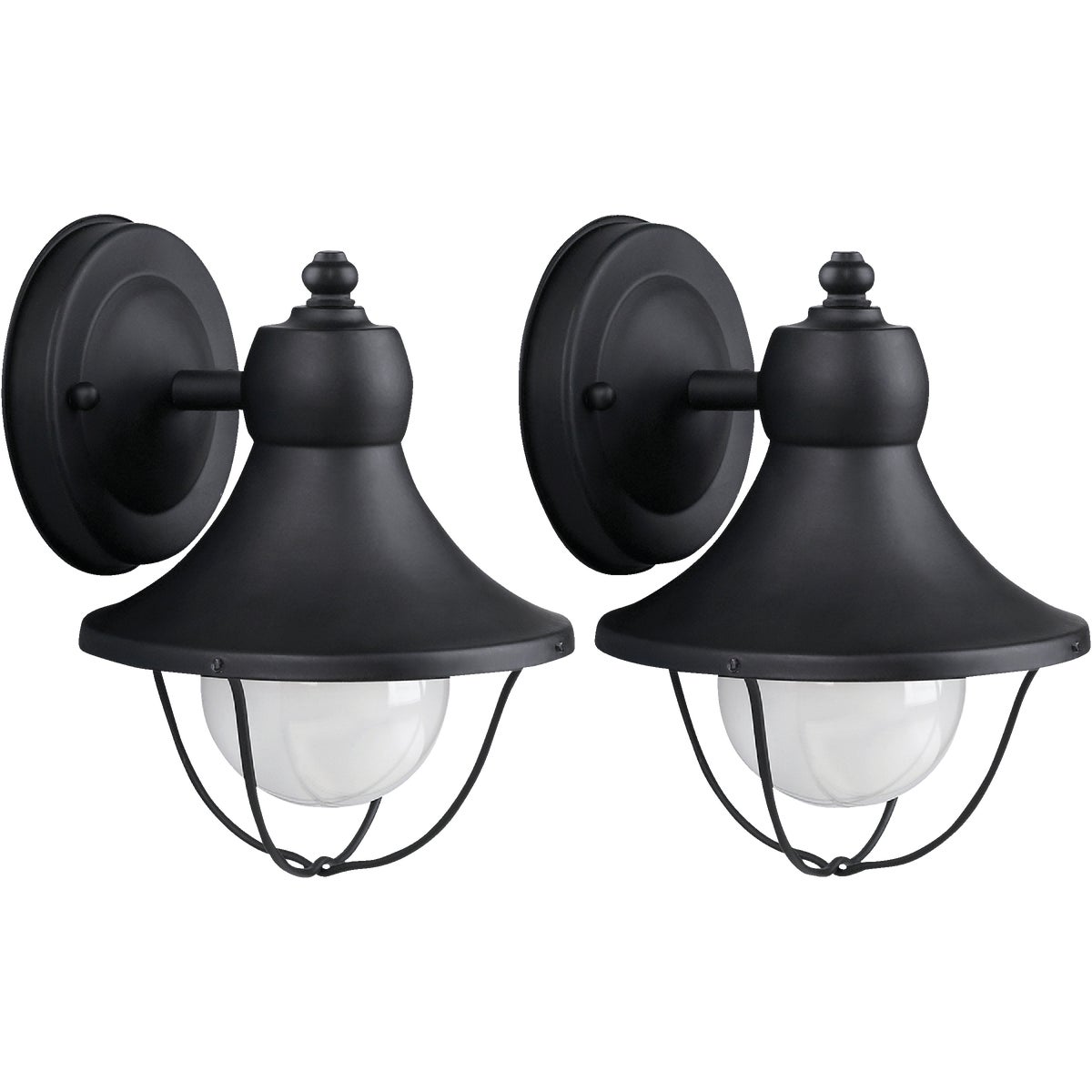 Canarm Black Incandescent Type G Outdoor Wall Light Fixture