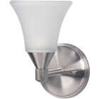 Home Impressions Grace 1-Bulb Brushed Nickel Vanity Bath Light Bar Image 1