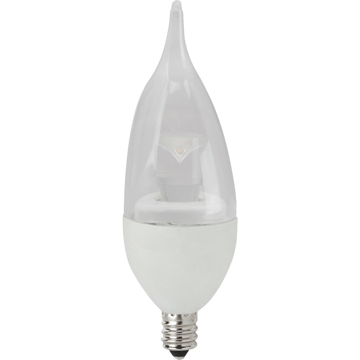 TCP 40W Equivalent Soft White Flametip Deco LED Light Bulb (2-Pack)