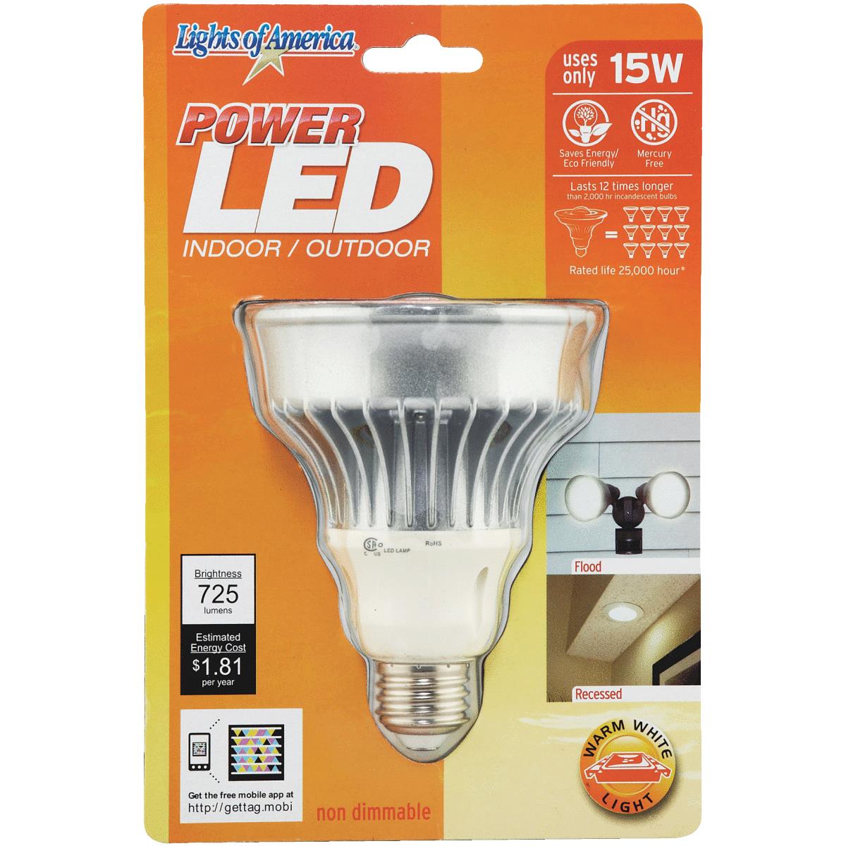 15W R30 WW RFLCTR FL LED