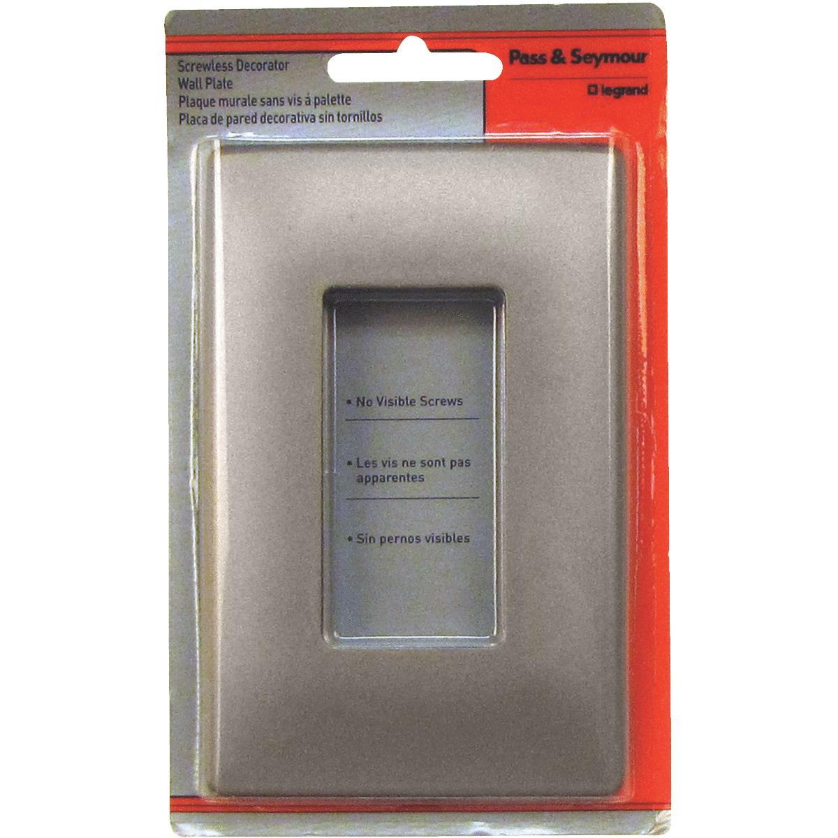 1G SCREWLESS WALL PLATE Image 1