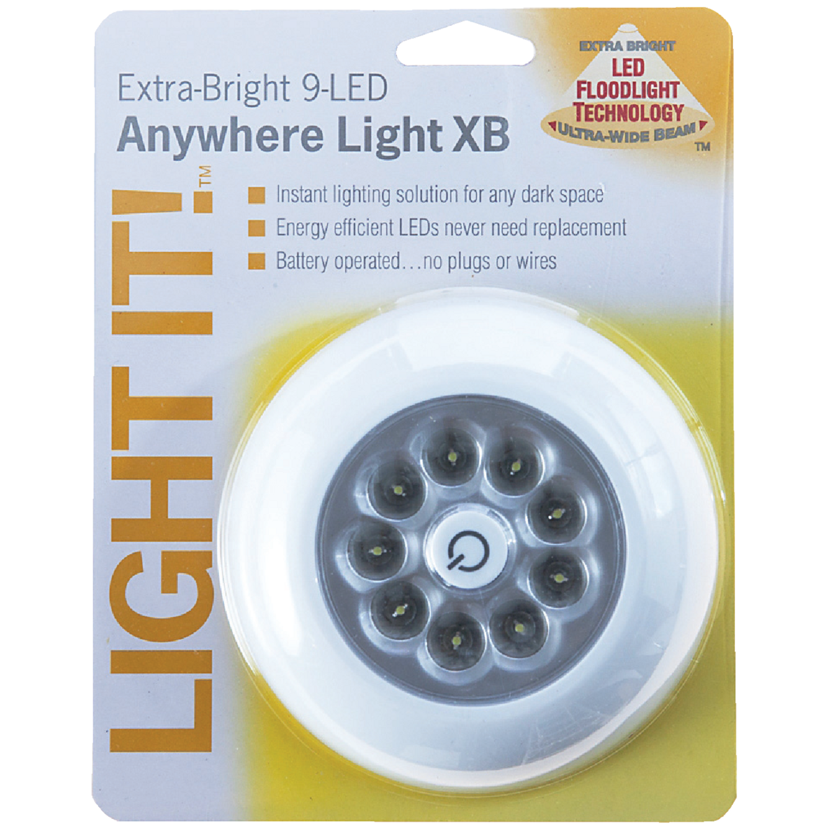 Light It 9-Bulb White LED Battery Tap Light Image 2