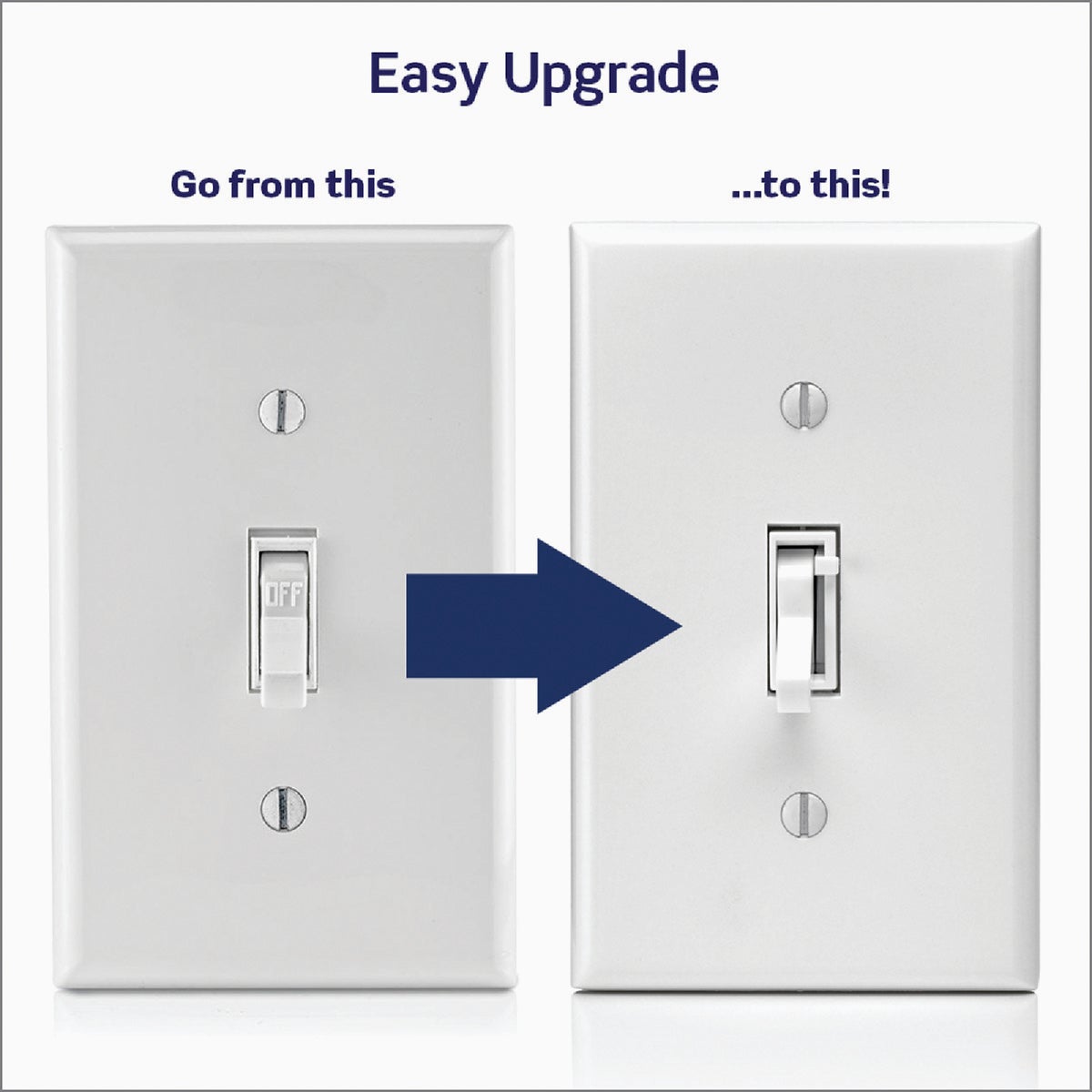 Leviton Incandescent/Halogen/LED Toggle Slide Dimmer Switch Image 2