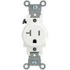 Leviton 20A White Commercial Grade 5-20R Tamper Resistant Single Outlet Image 2