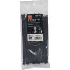 Do it Best 8 In. x 0.189 In. Black Molded Nylon Weather Resistant Cable Tie (100-Pack) Image 1