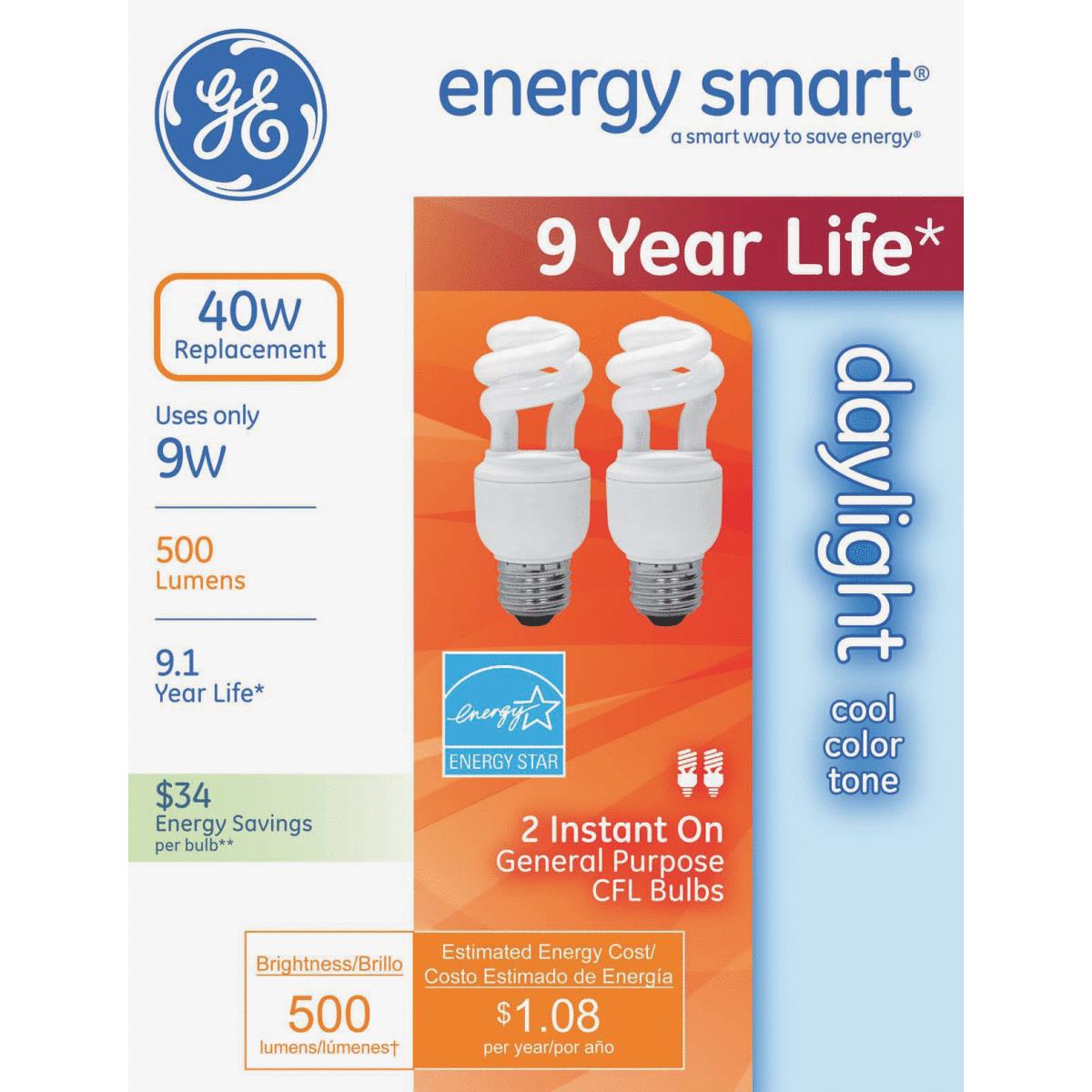 2PK 10W DAY CFL BULB Image 1