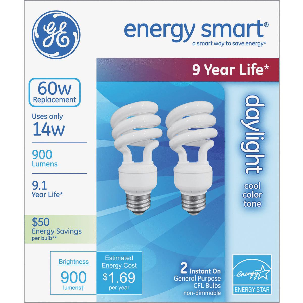 2PK 14W DAY CFL BULB Image 1