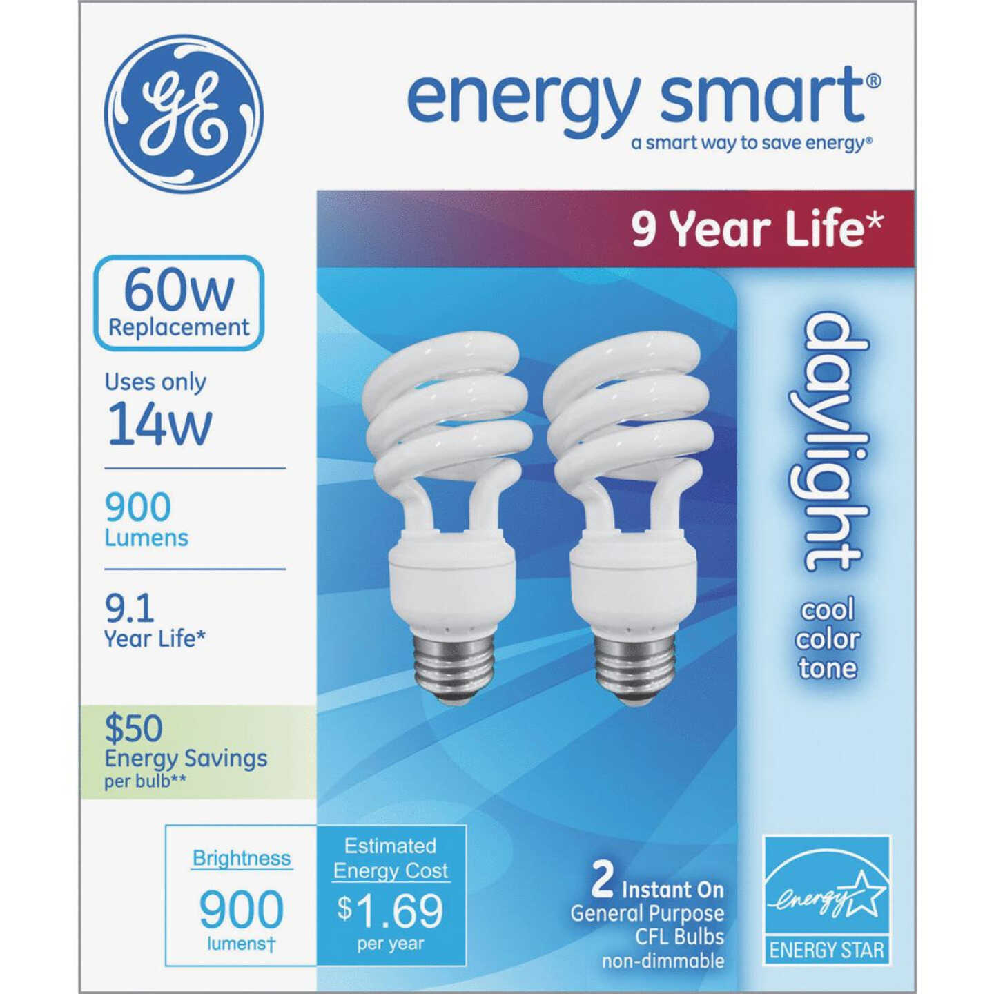 2PK 14W DAY CFL BULB Image 1
