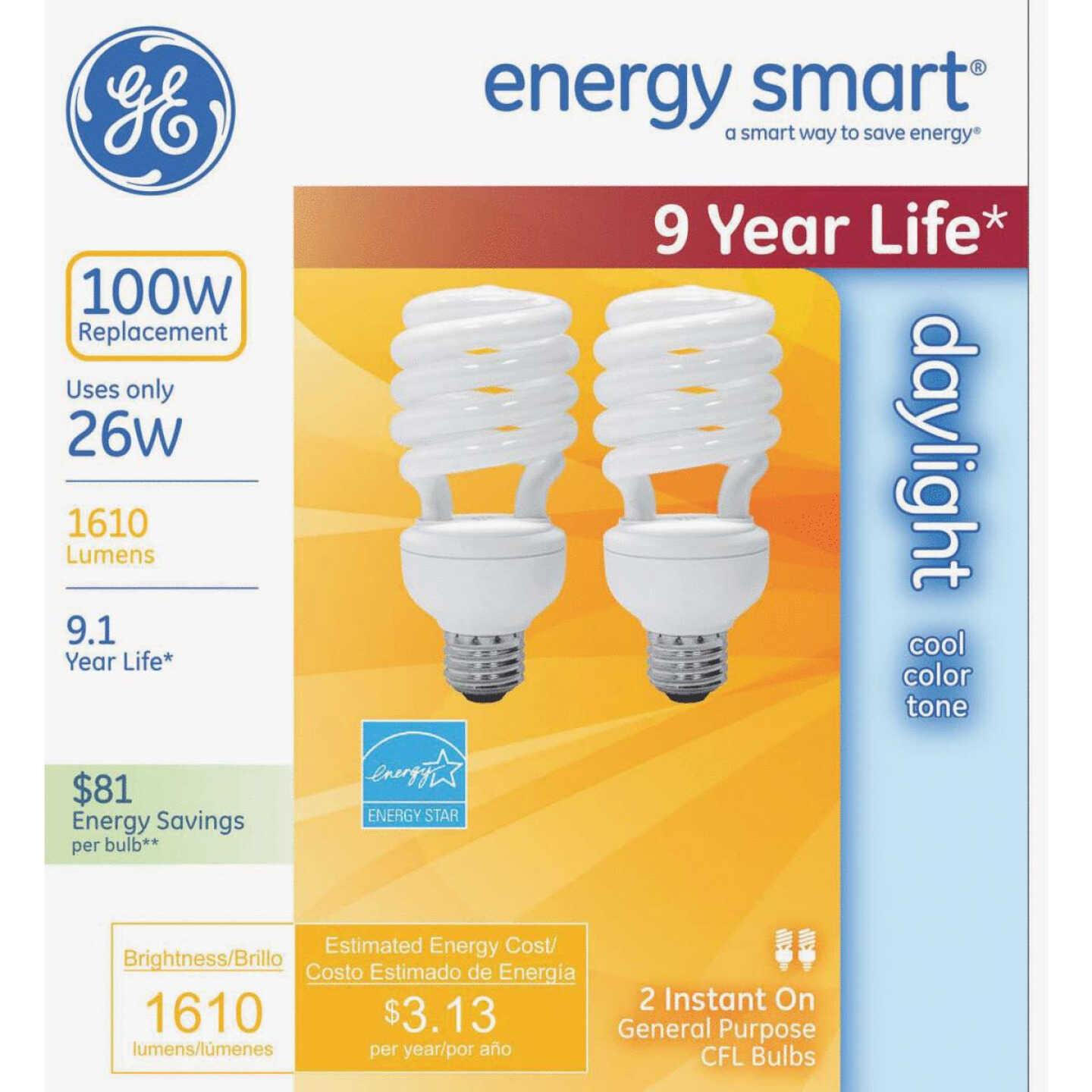 2PK 26W DAY CFL BULB Image 1