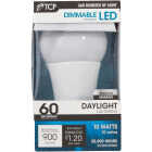 TCP 60W Equivalent Daylight Dimmable A19 LED Light Bulb Image 1