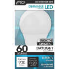 TCP 60W Equivalent Daylight Dimmable A19 LED Light Bulb Image 2