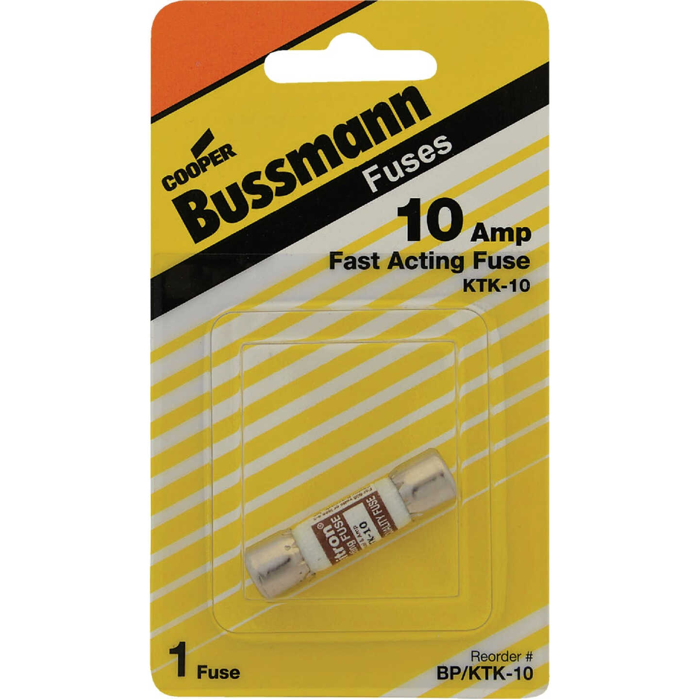 Bussmann 10A Limitron KTK Cartridge Heavy-Duty Cartridge Fuse Image 1