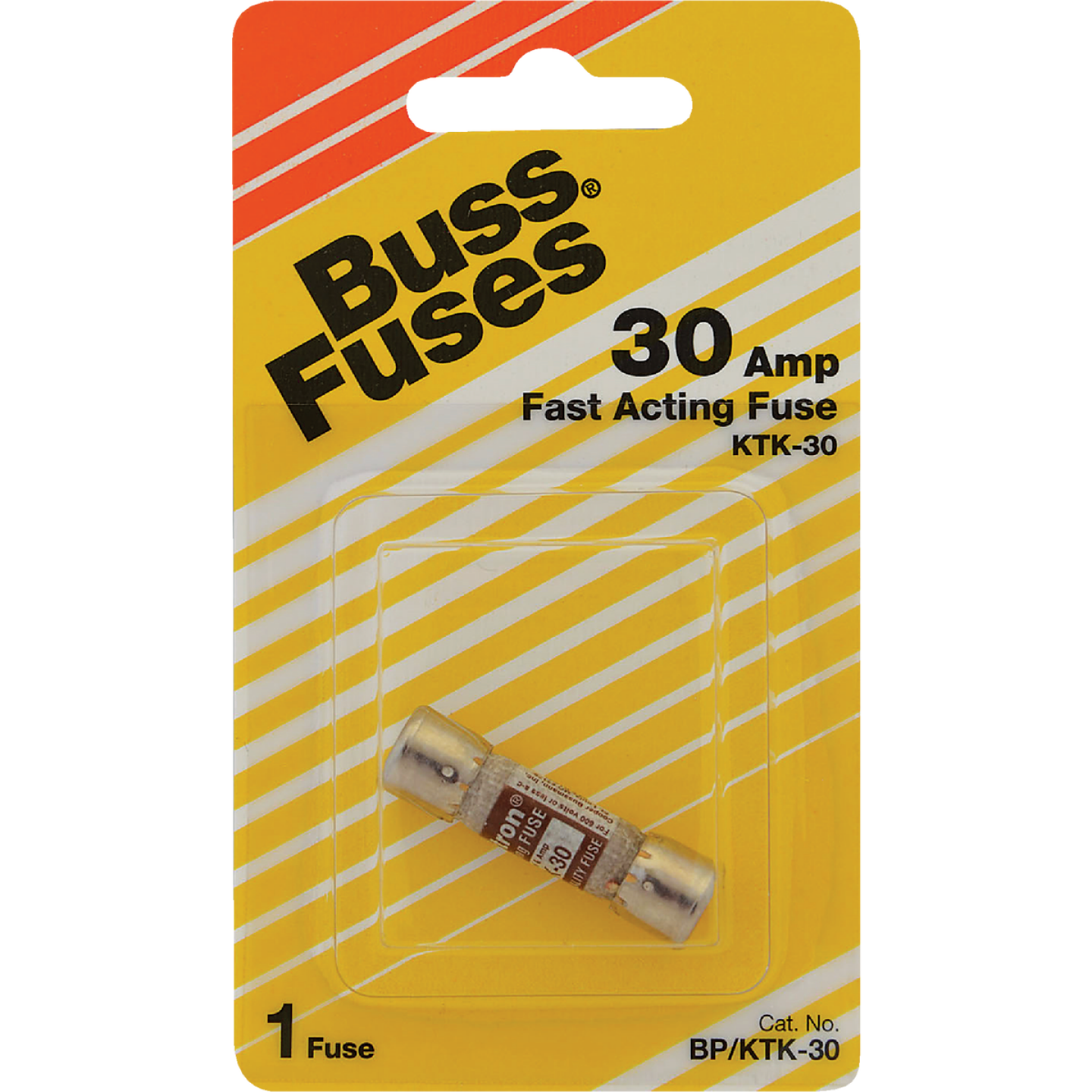 Bussmann 30A Limitron KTK Cartridge Heavy-Duty Cartridge Fuse Image 1