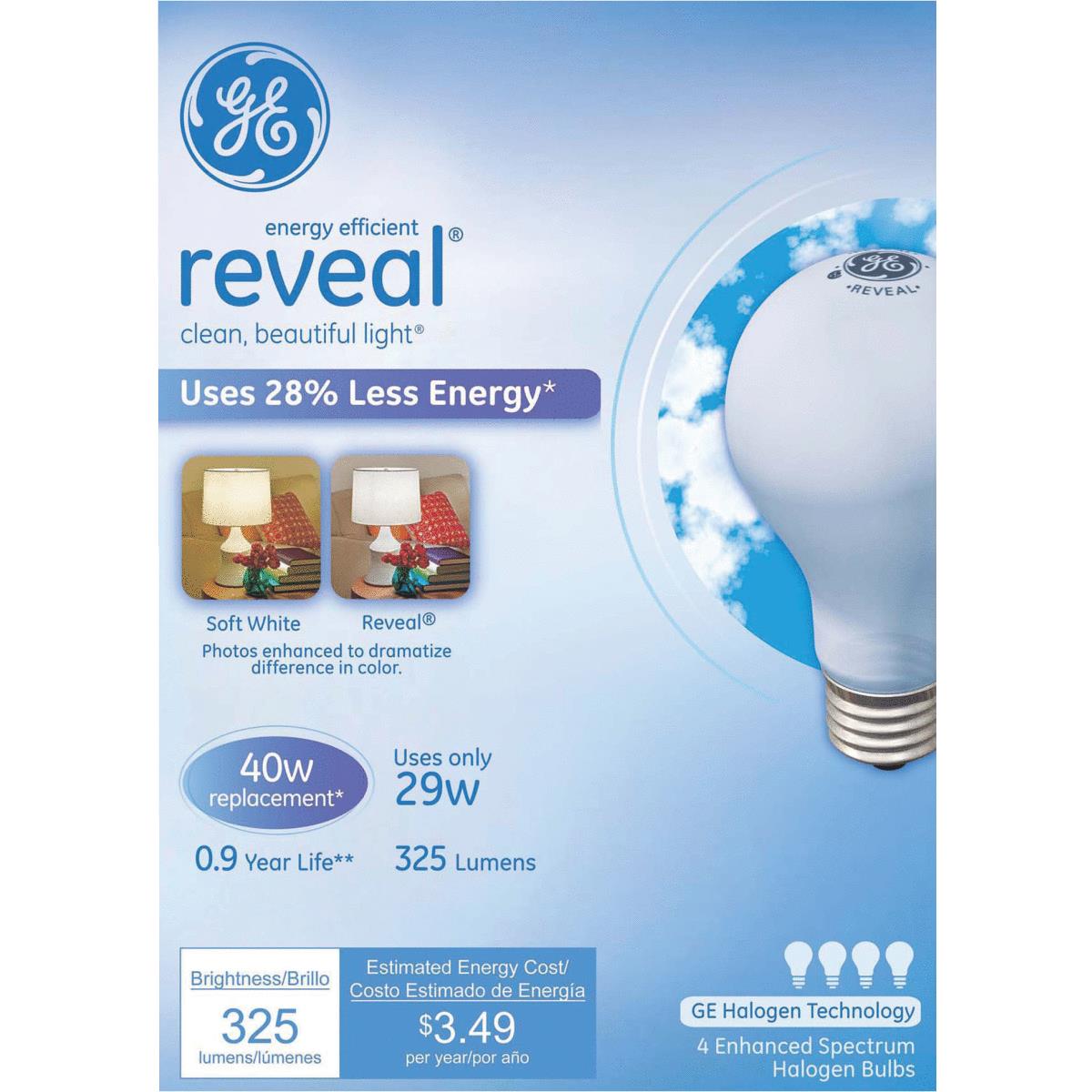 4PK 29W HAL REVEAL BULB