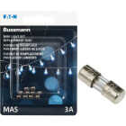 Bussmann Strand Saver 3A Glass Christmas Light Set Fuses (5-Pack) Image 1