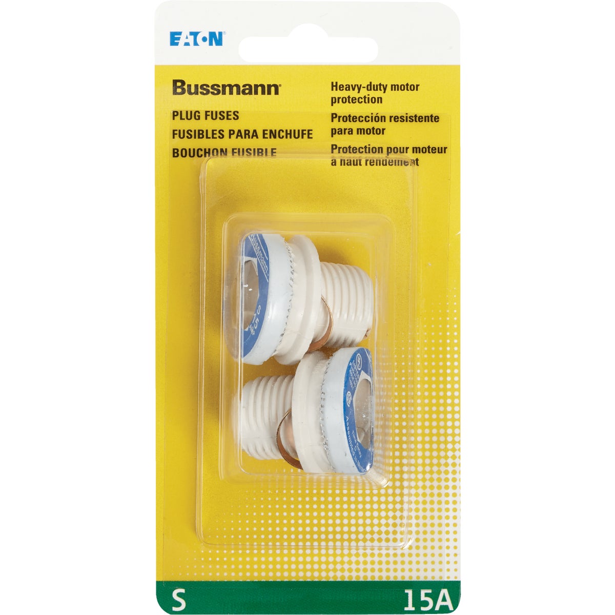Bussmann 15A S Time-Delay Plug Fuse (2-Pack) Image 2