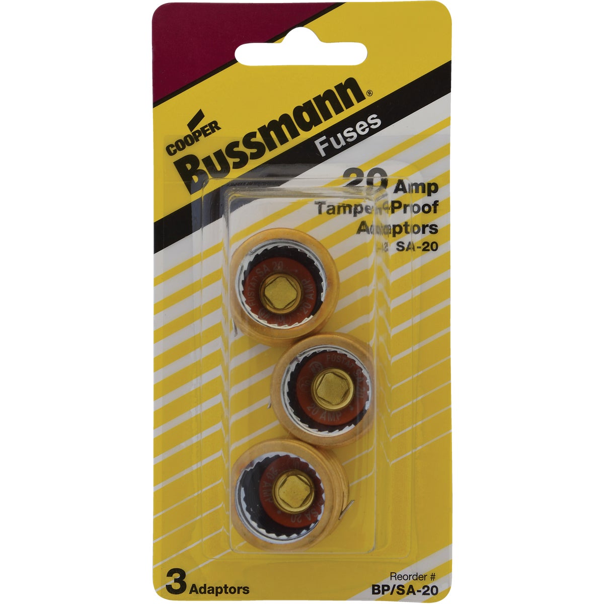 Bussmann Plug Rejection S-20 Fuse Adapter (3-Pack) Image 1