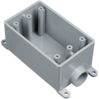 Carlon 1-Gang PVC Molded Rigid Non-Metallic Dead-End Termination Wall Box, 3/4 In. Outlet Image 1