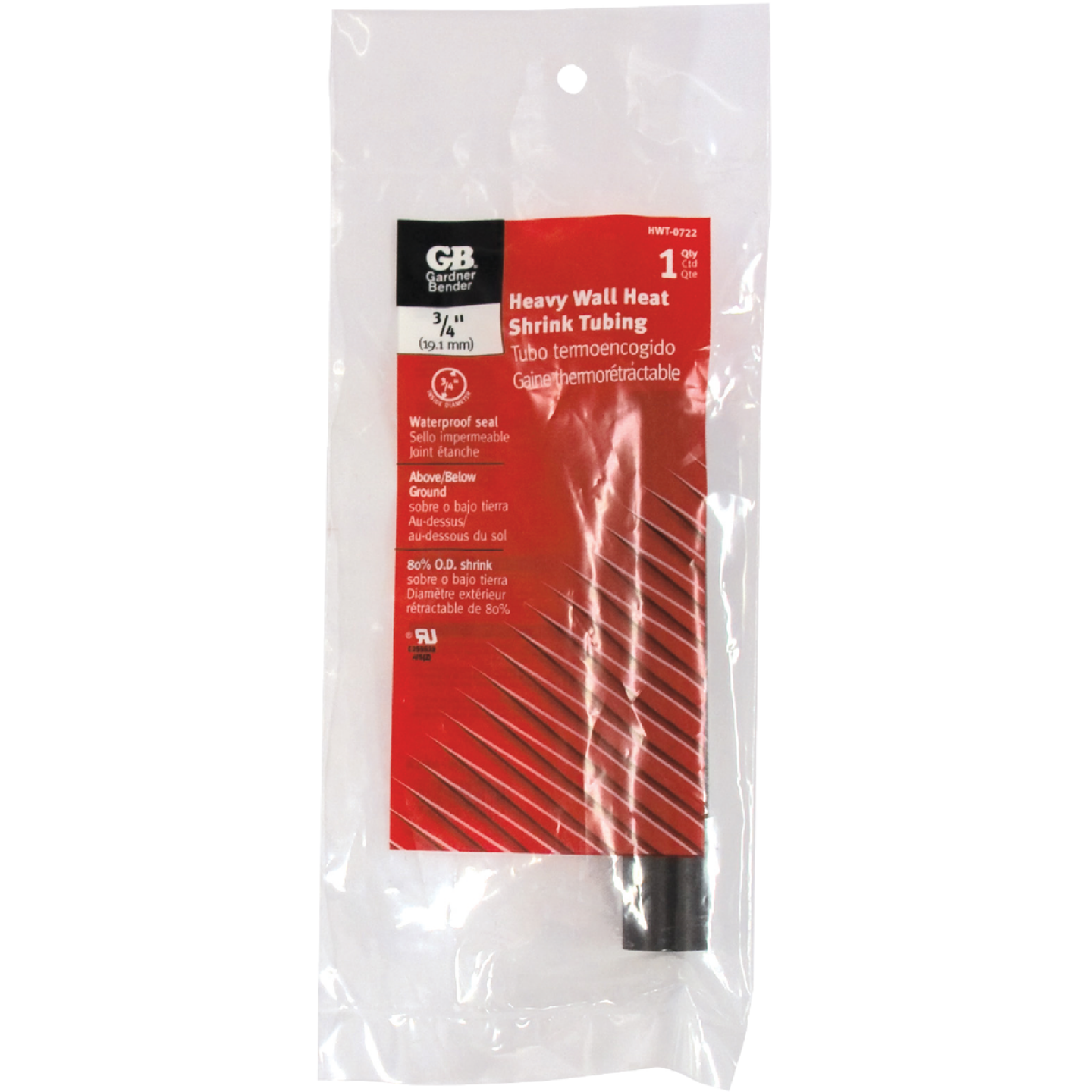Gardner Bender Heavy-Wall 3/4 In. x 6 In. Heat Shrink Tubing Image 1