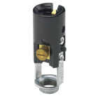 Leviton Keyless Candelabra Base Black Lamp Socket Image 1