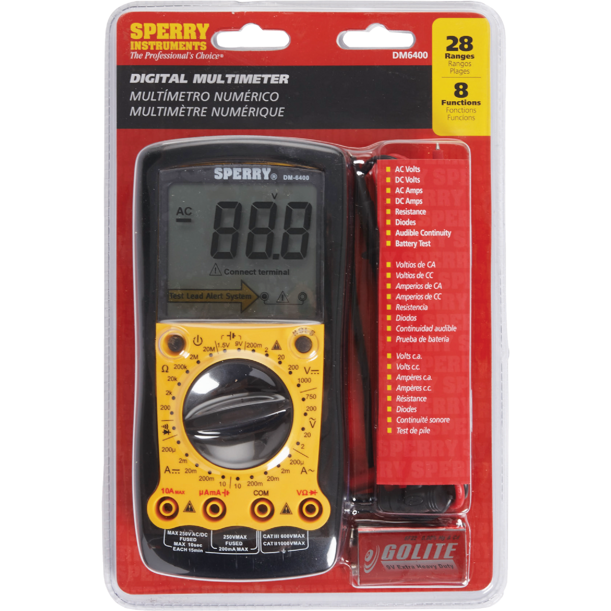 Gardner Bender Sperry 8-Function Digital Multimeter Image 2