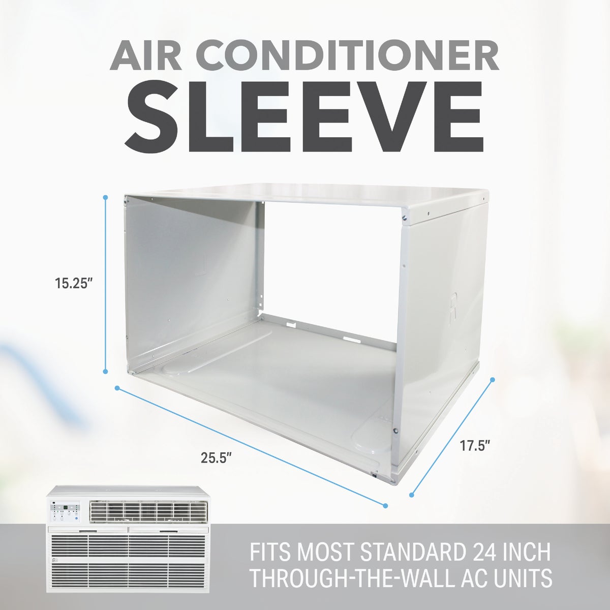 Perfect Aire 25-1/2 In. W. x 15-1/4 In. H. x 17-1/2 In. D. Thru-The-Wall Air Conditioner Sleeve Image 2