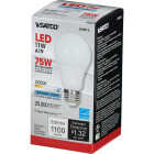 Satco 75W Equivalent Natural Light A19 Medium Dimmable LED Light Bulb Image 3