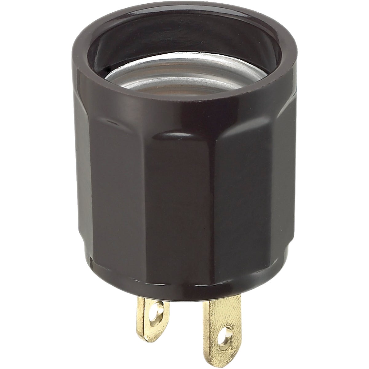 Leviton 660W 125V Brown Light Socket Adapter