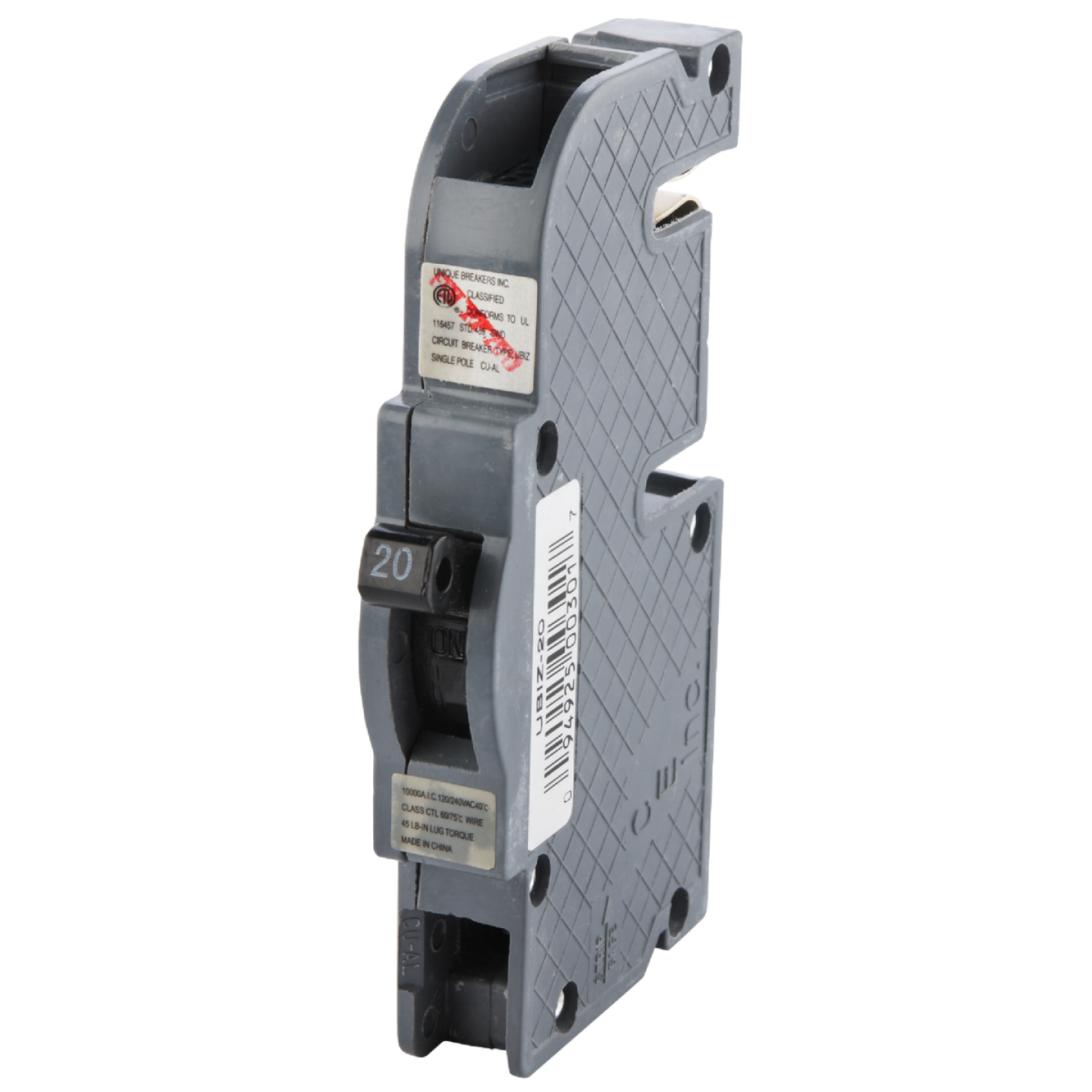 Connecticut Electric 20A Single-Pole Standard Trip Packaged Replacement Circuit Breaker For Zinsco Image 3