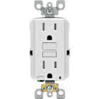 Leviton SmartLockPro 15A White Arc Fault 5-15R Duplex Outlet Image 1