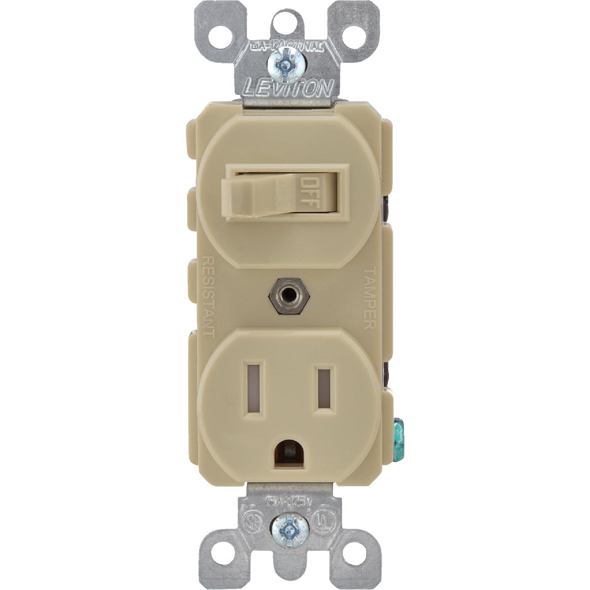 Leviton Ivory 15A Commercial Grade Switch & Outlet Image 2