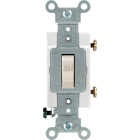 Leviton Commercial Grade 20 Amp Toggle Single Pole Switch, Light Almond Image 1