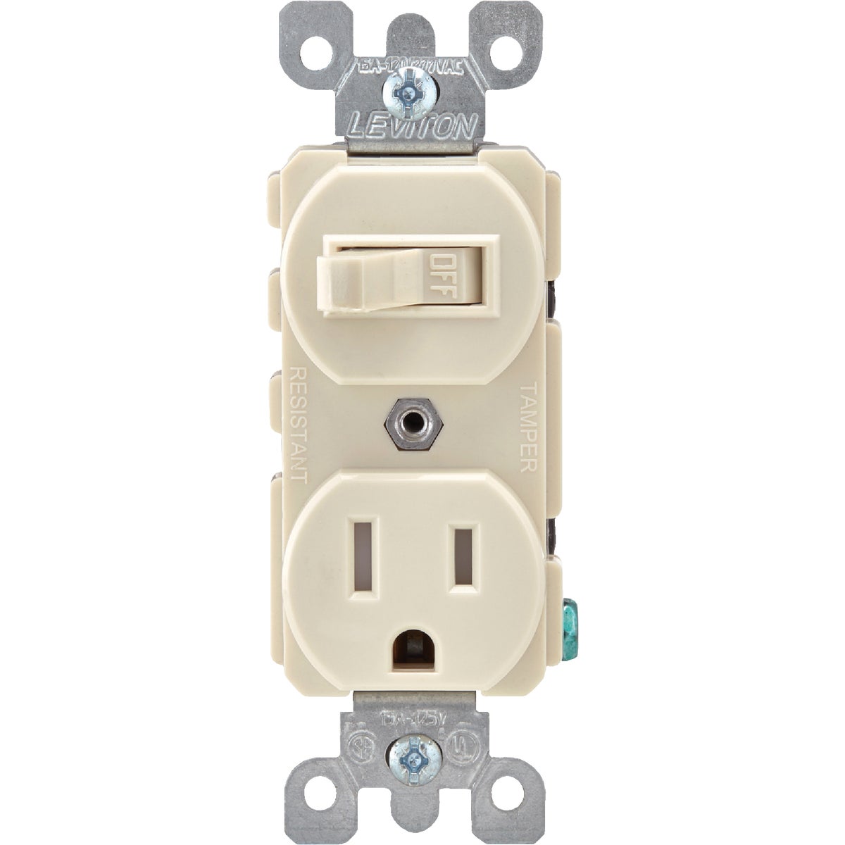 Leviton Light Almond 15A Commercial Grade Switch & Outlet Image 2